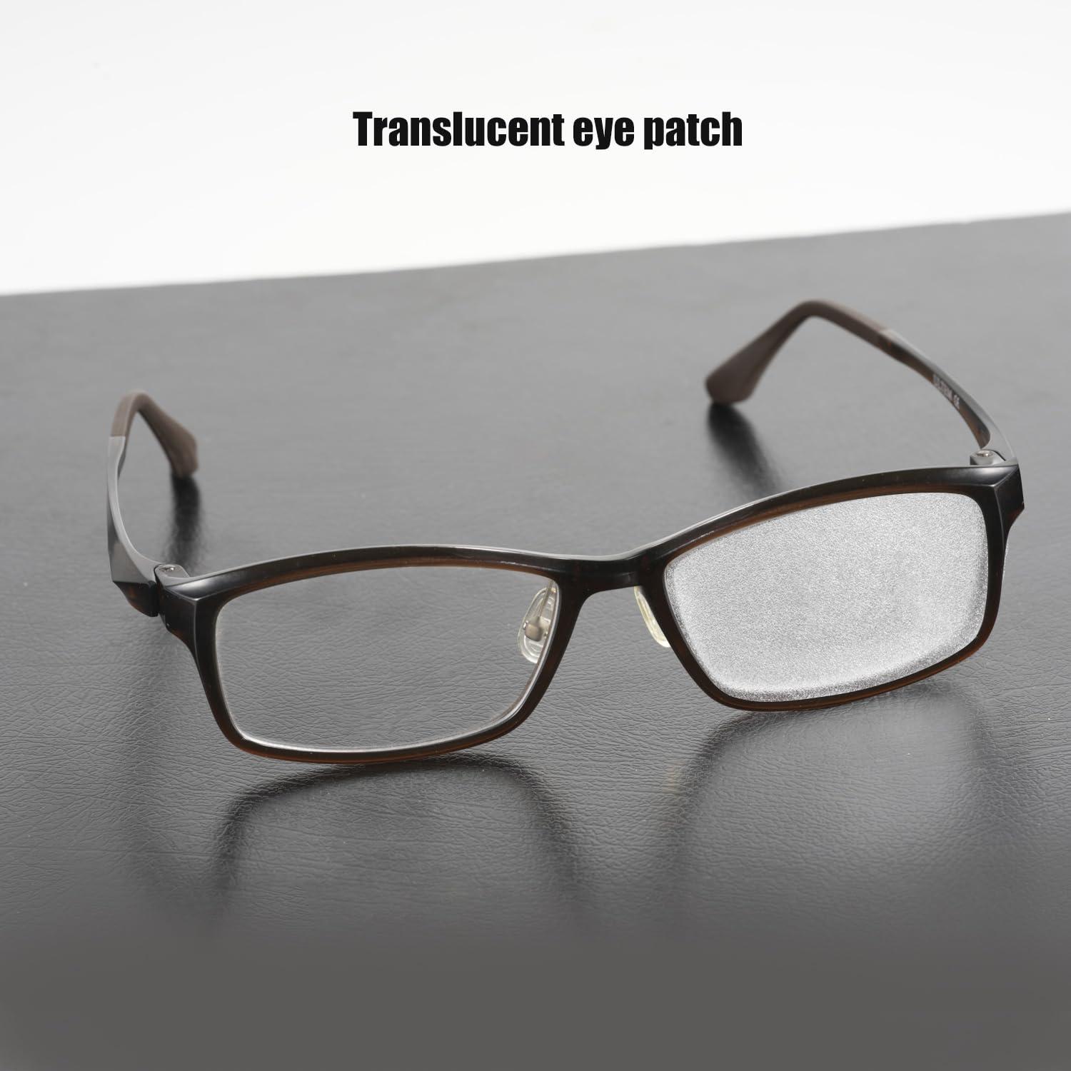 LUAATT LUAATT Translucent Eye Patch for Glasses for Vision Patching,6 Pack Translucent Eye Patch for Lazy Eye Amblyopia Strabismus and After Surgerysurgery