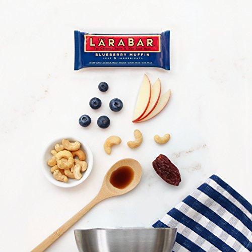 LÄRABAR Larabar Gluten Free Snack Bars Variety Box, Vegan, 8 Flavors, 1.7oz, 16ct & Gluten Free Bar, Blueberry Muffin, 1.6 Ounce (Pack of 16)