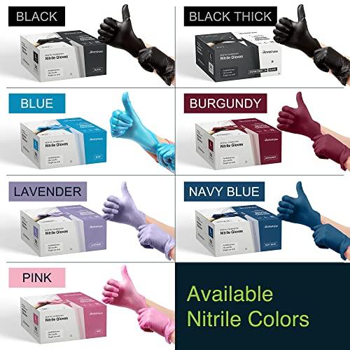 FifthPulse Blue Gloves Disposable Latex Free Small, 50 Count - Medical and Dental Grade Surgical Gloves - Powder Free Nitrile Gloves Small - 3 Mil Thickness