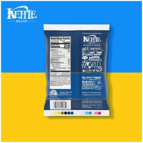 Kettle Brand Kettle Brand Potato Chips, Sea Salt & Vinegar Kettle Chips, Snack Bag, 1.5 Oz (Pack of 24)