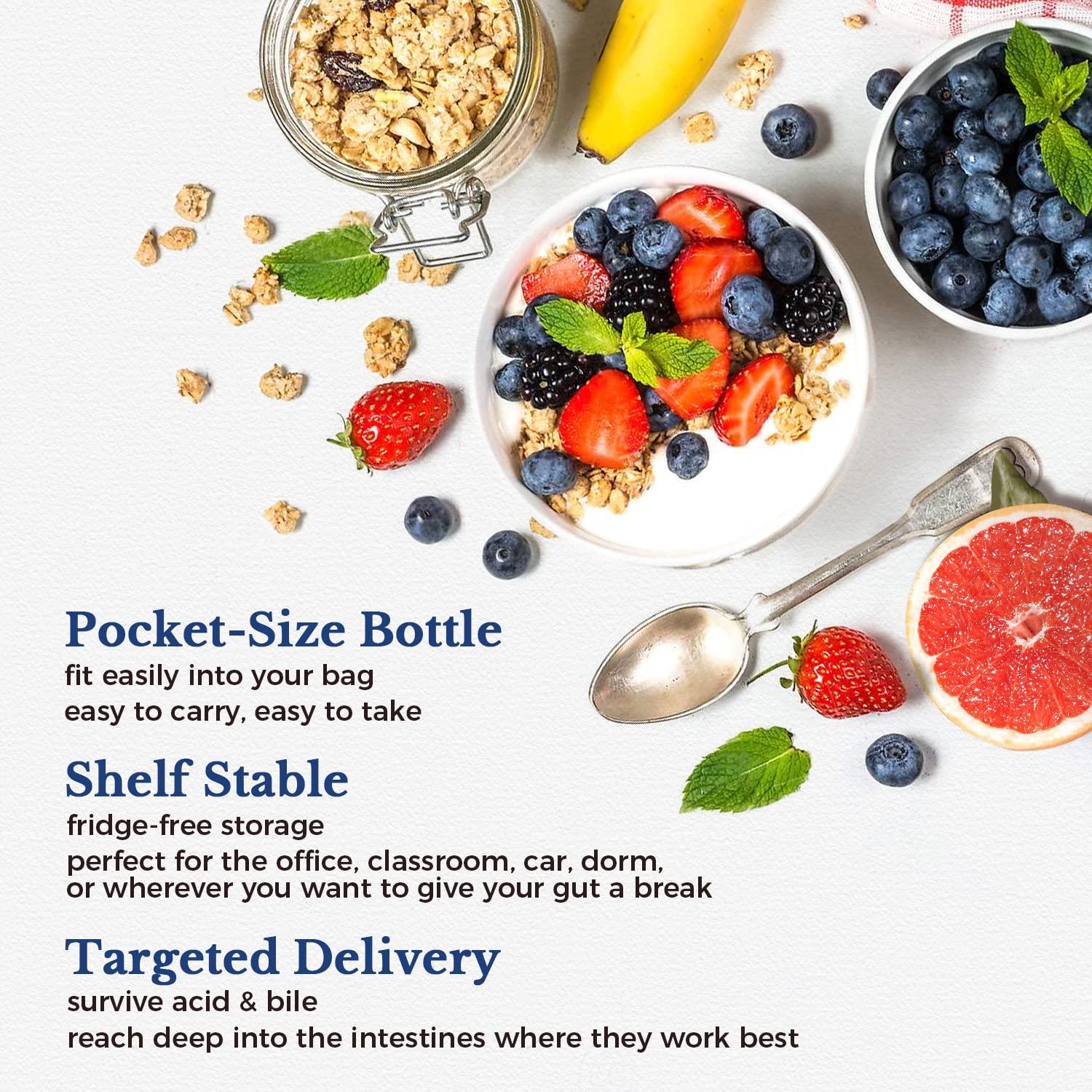 VITALITOWN Vitalitown Probiotics 200 Billion CFUs 36 Strains | Shelf Stable, Acid & Bile Resistant | Intensive Digestive & Immune Support | Men & Women Probiotics | Vegan Non-GMO | 60 ct