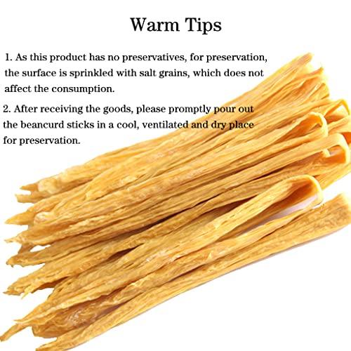 JTEDZI JTEDZI Dried Bean Curd Stick, 17.63oz(500g) Dried Beancurd Sticks, ??, Non-GMO Asian Dried Tofu Skin Yuba, Good Source of Protein, Great Gourmet Gift, for Stir-fry, Hot Pot, Cold Salad