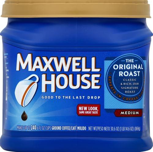 MAXWELL HOUSE Maxwell House Medium Roast Original Roast Ground Coffee, 30.6 oz. Canister