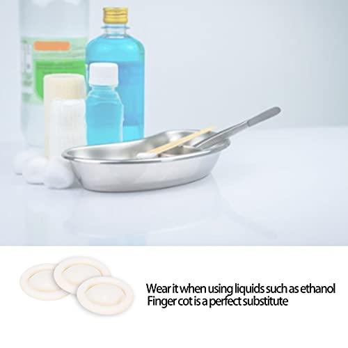 01 Finger Cover, AntiStatic Waterproof NonSlip Latex Finger Cots Convinient 100pcs for Nail Art for Making DIY Jewelry