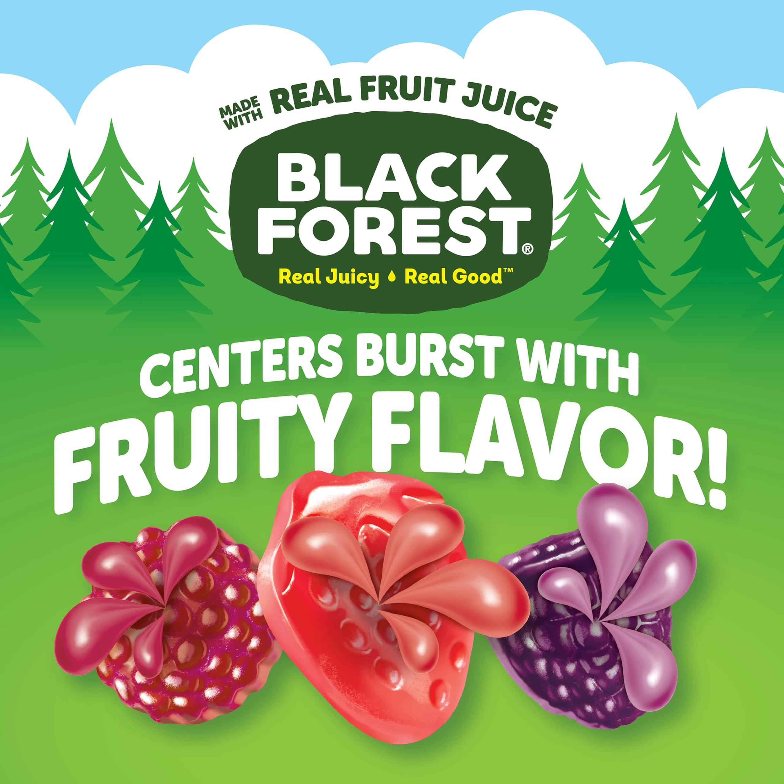Black Forest Black Forest Juicy Burst Fruit Snacks, Berry Medley, 0.8 Ounce Pouches (22 Count)
