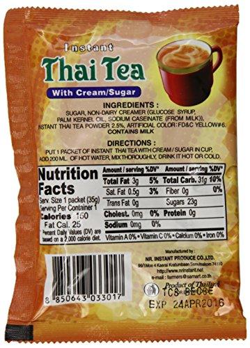 DE De De Instant Thai tea with Cream and Sugar, 1.23oz x 12pks
