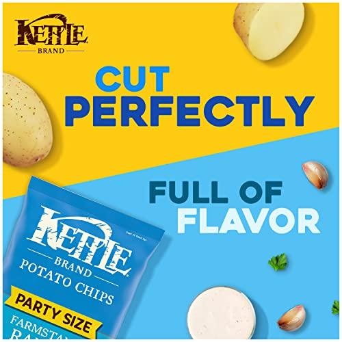 Kettle Brand Kettle Brand Potato Chips, Farmstand Ranch Kettle Chips, Party Size, 13 Oz