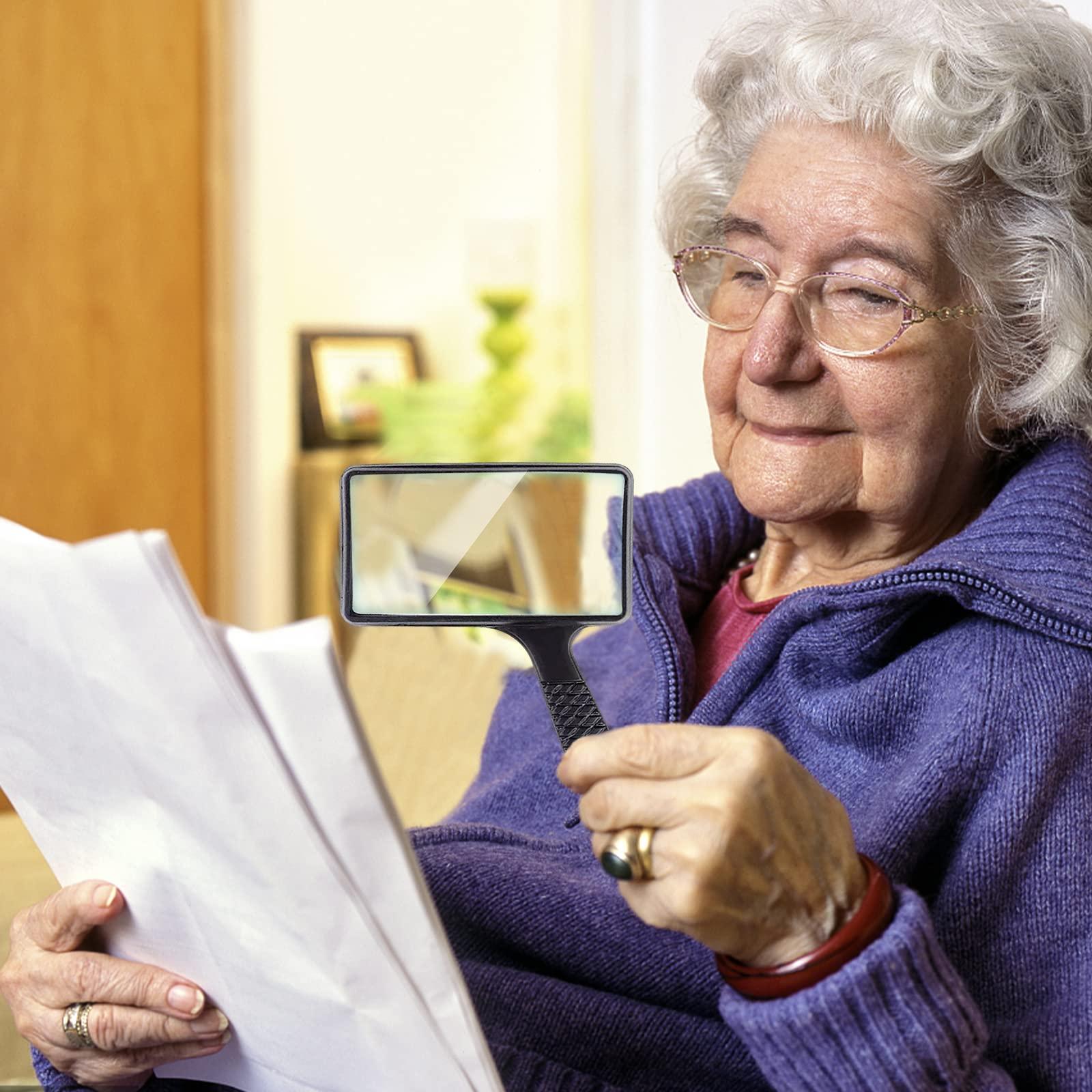 Owlike Owlike 5X Rectangular Magnifier Magnifying Glass Loupe for Reading Repairing Lens