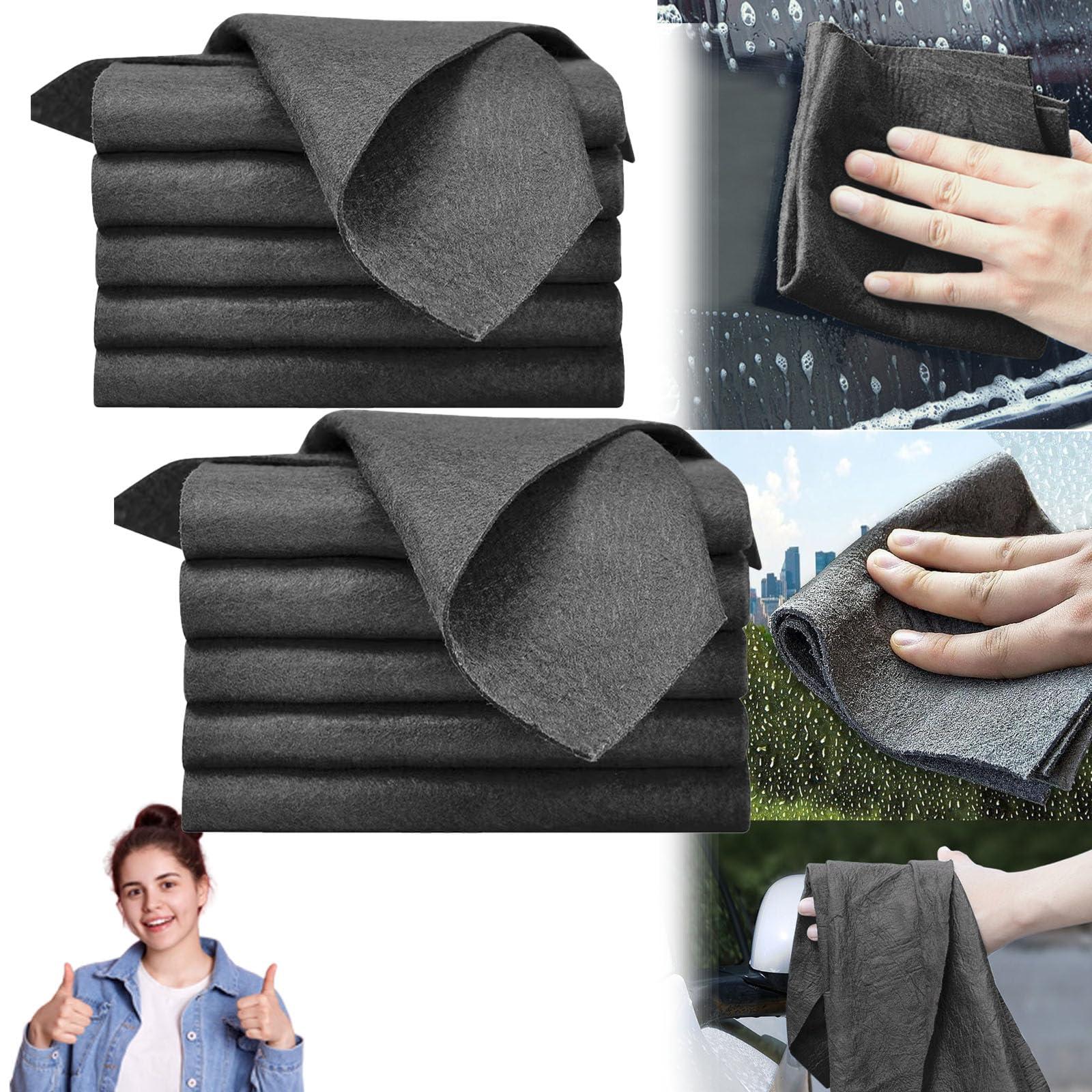 NHGEY Streak Free Microfiber Magic Cleaning Wipes, Microfiber Magic Cleaning Wipes, Thickened Magic Cleaning Cloth (10 PCS)