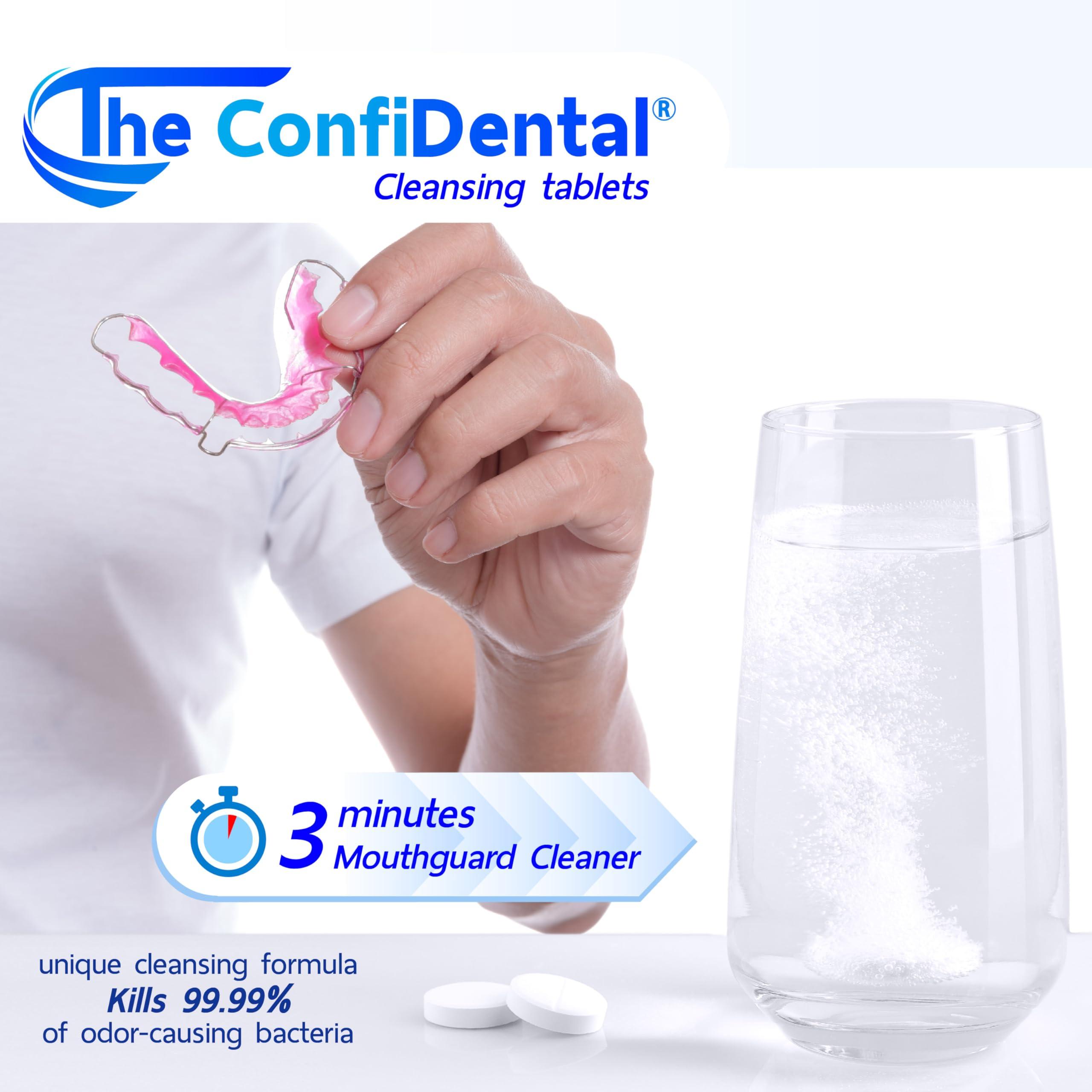 The ConfiDental The ConfiDental Cleansing Tablets (120tablets) - 4 months supply. Retainer, Mouth Guard and Dental Appliances Cleaner. Keep your Dental Alliances Fresh and Clean like new.