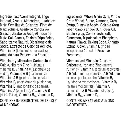 Cheerios Cheerios Hearty Nut Medley Breakfast Cereal, Maple Cinnamon Flavored, Made With Whole Grain, Large Size, 14.7 oz (Pack of 2)