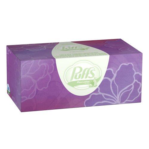 Procter & Gamble Puffs Plus Lotion Facial Tissues; 6 Family Boxes; 124 Tissues per Box
