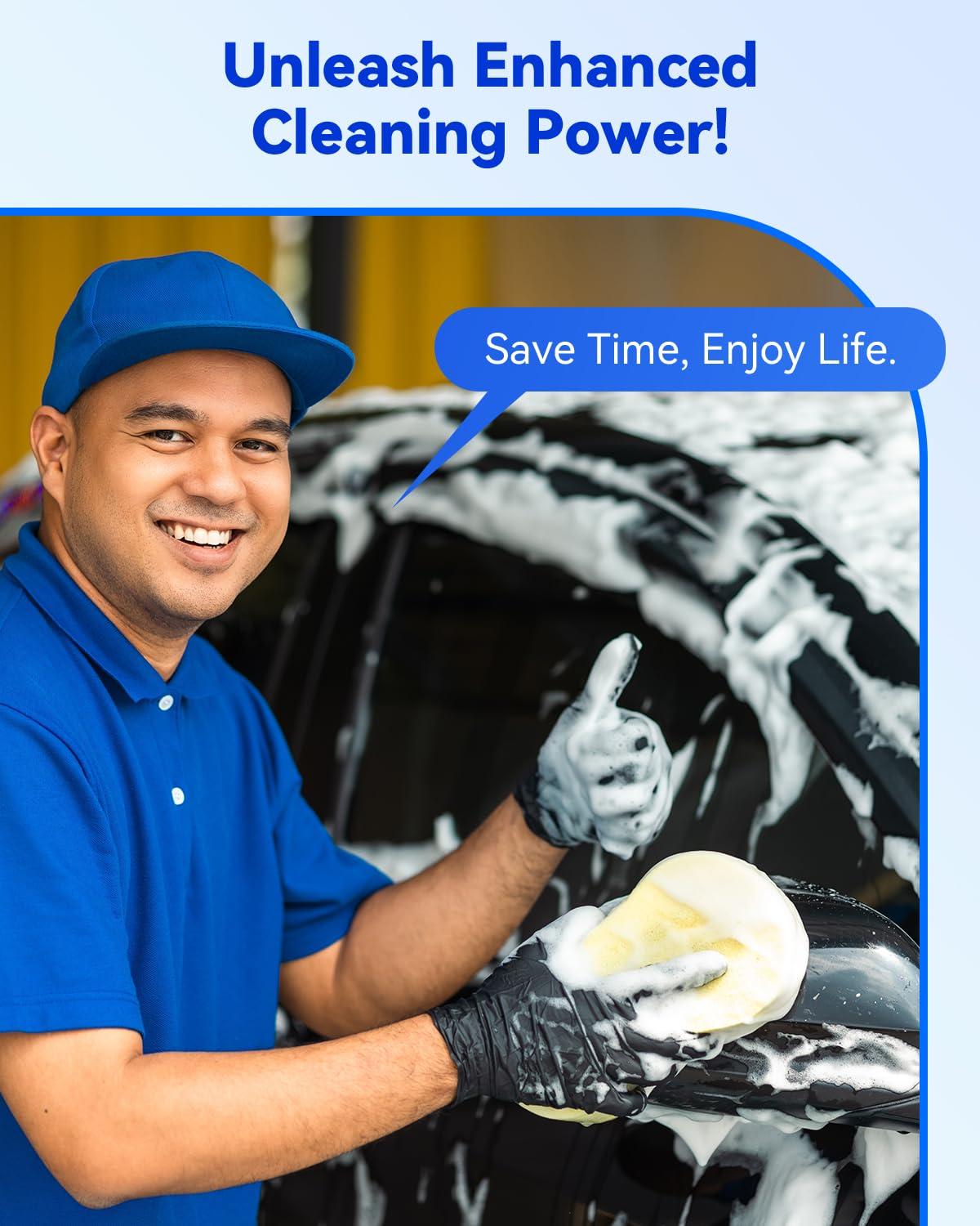 Temede Temede Car Wash Sponge, Car Cleaning Large Sponges, All Purpose Sponges for Cleaning, Easy Grip Thick Foam Scrubber, Giant Bone Sponge for Kitchen, Bathroom, Household Cleaning