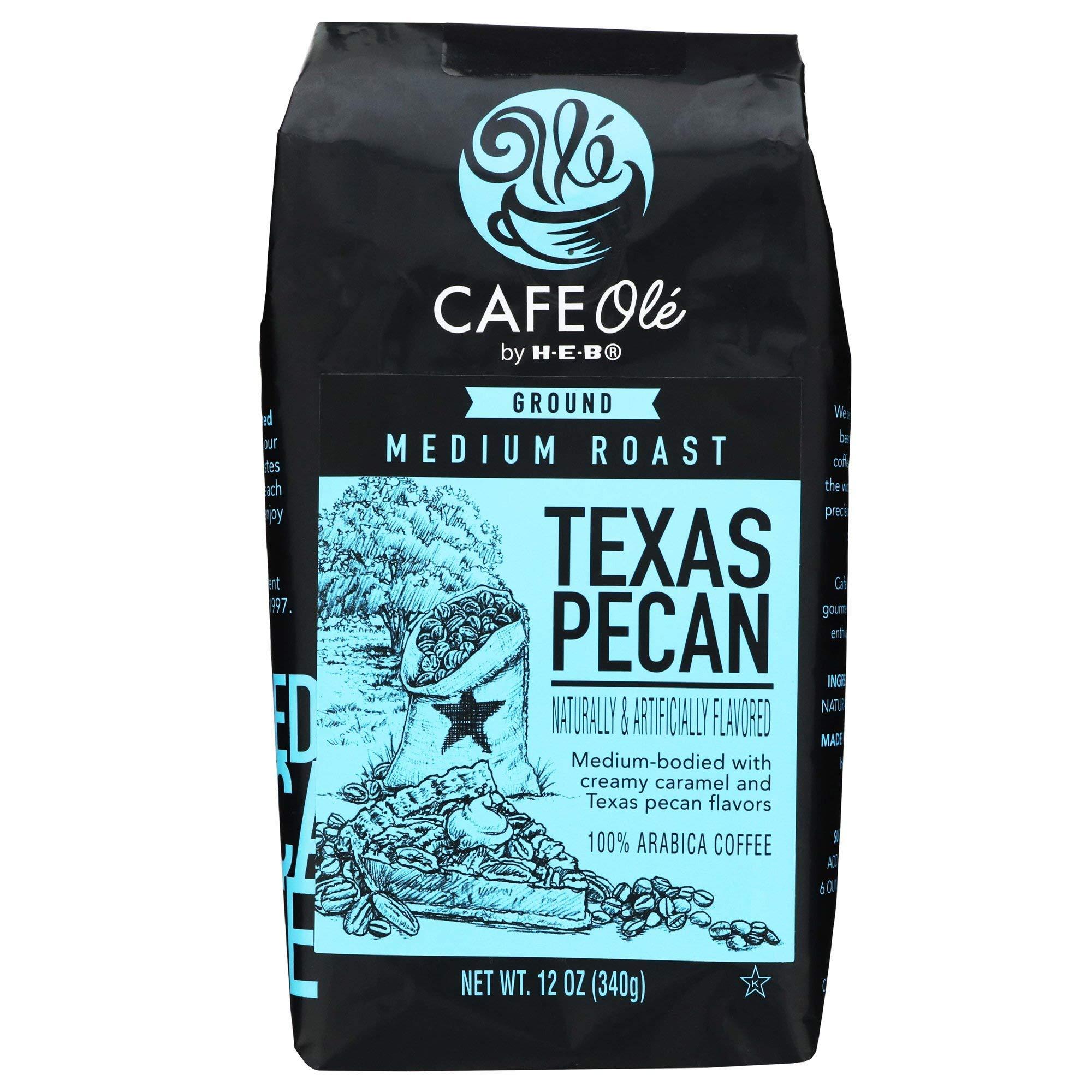 CAFE Olé Roasting Plant Cafe Ole Texas Pecan Ground Coffee 12oz pack of 2