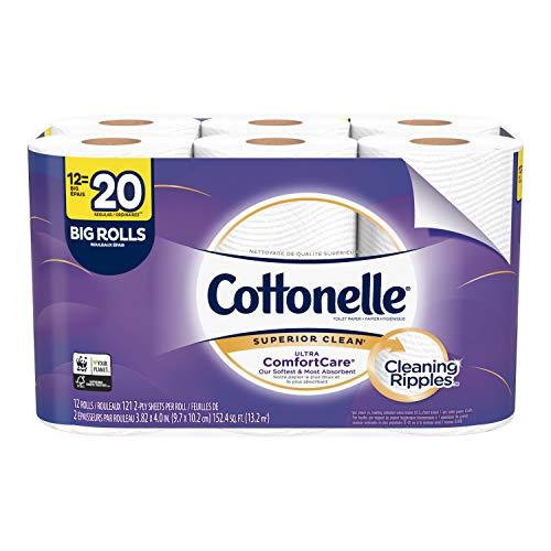 Cottonelle Cottonelle Ultra ComfortCare Toilet Paper, Soft Bath Tissue, 12 Count of 121 Sheets Per Roll