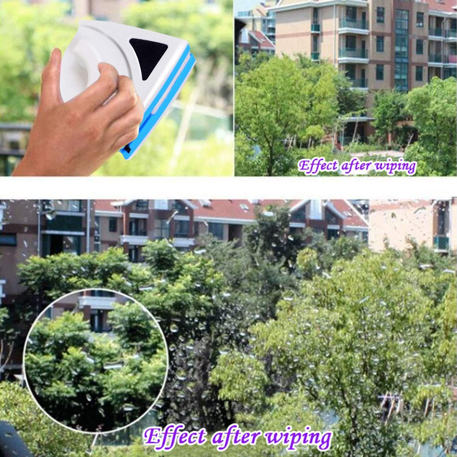 Cakina Scouring Stick Glass Surface Wiper Double Sided Cleaning Tool Sponge Window Cleaner Saddle Trim