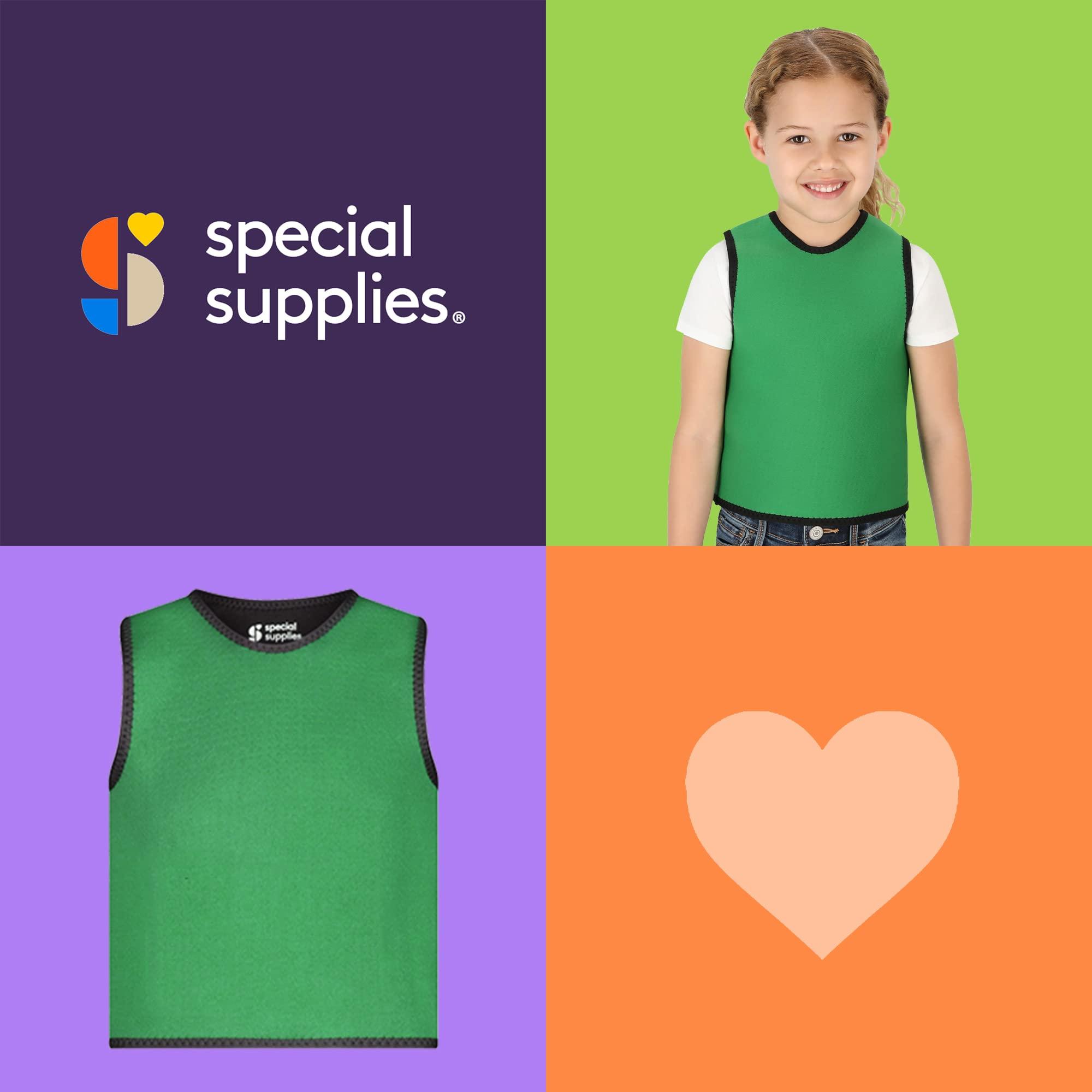 Special Supplies Special Supplies Sensory Compression Vest Deep Pressure Comfort (Green, X-Small)