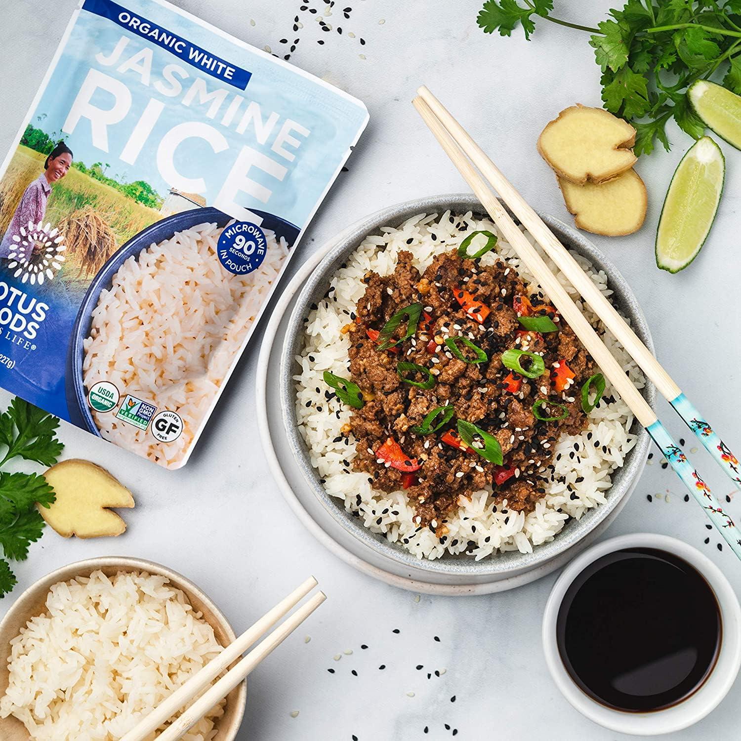 Lotus Foods Lotus Foods, Organic White Jasmine Rice, 8 Ounce