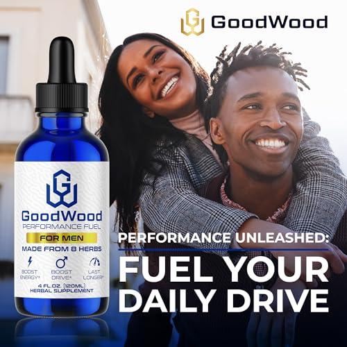 GoodWood GoodWood - Male Liquid Drops - Increases Stamina and Size - Improves Energy, Drive, and Power - for Men Ages 30, 40, 50, 60+ - Made with 8 Herbs and Organic - One Pack