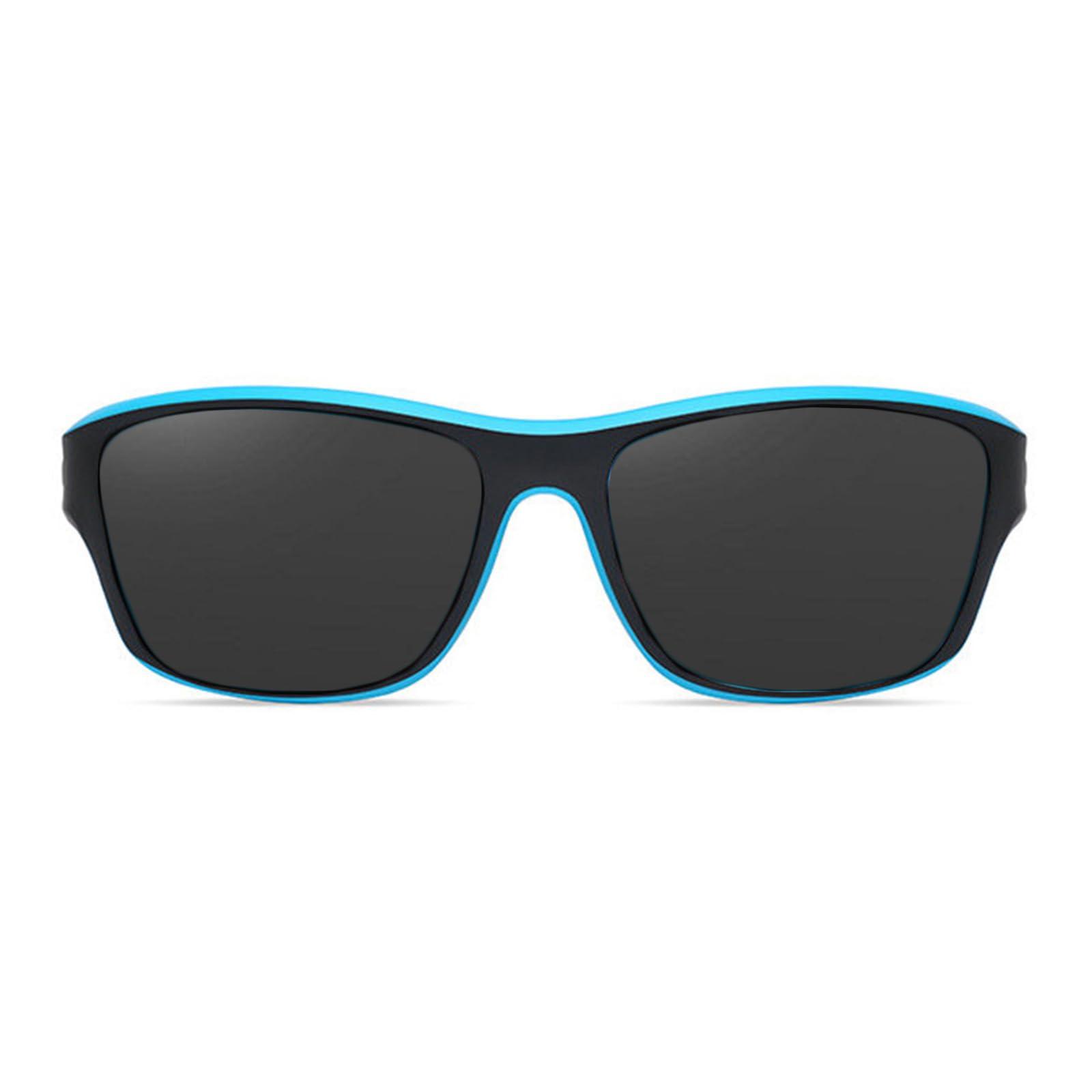 willochra willochra Full lens Polarized Reading Sunglasses for Men Driving Running Sports Reader Square UV Protection Style Unisex (blue black, 3.75, multiplier_x)