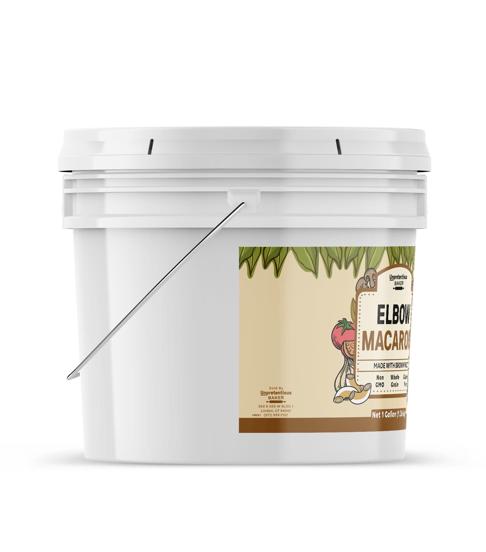 Unpretentious Unpretentious Brown Rice Elbow Macaroni, 1 Gallon, Whole Grain Pasta, Gluten Free