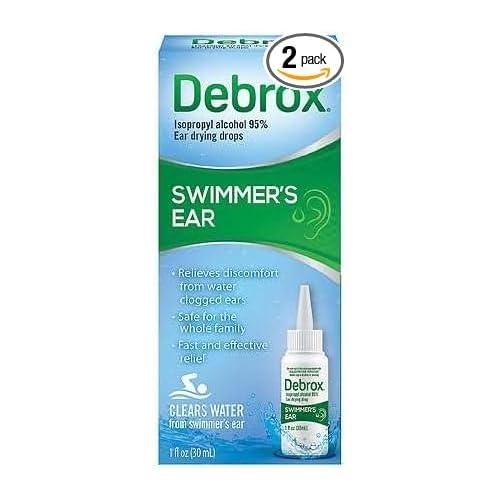Debrox Debrox Swimmer's Ear Drying Drops for Adults & Kids, 1 Fl oz. (Pack of 2)