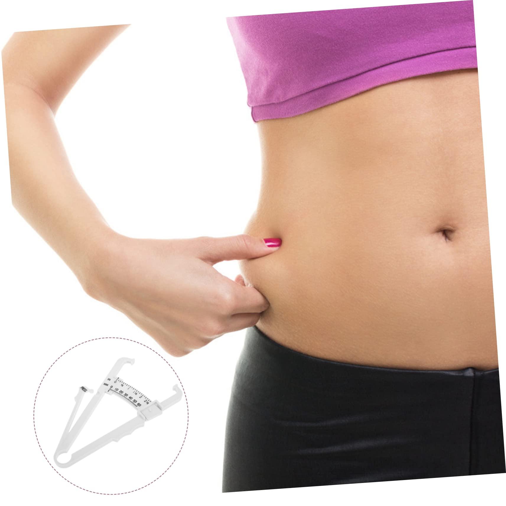 Ipetboom Ipetboom 4 Pcs Fat Caliper Weighing Measuring Measurement Bathroom Scales Body Tape Boob Weights Body Weight Scale Monitor Tape Measure Web Calipers Abs Plastic White