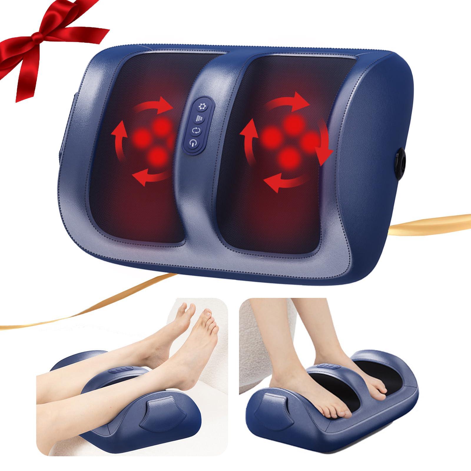 HMMSYLVA HMMSYLVA Shiatsu Foot Massager Electric Feet Massage with Heat and Deep Tissue Kneading for Stress Relief, Deep Rolling Massage, Promotes Blood Circulation, Gifts for Women&Men