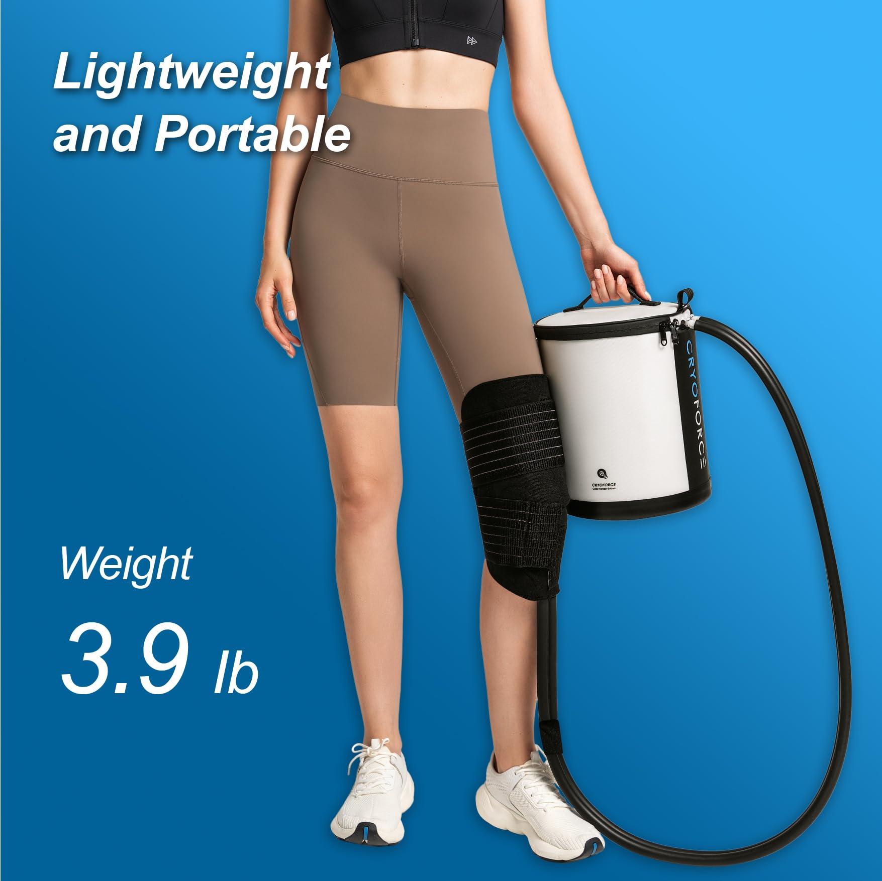 CRYOFORCE CRYOFORCE Home Cold Therapy Machine, Ice Therapy Machine with Smart Timer, Ice Machine for Knee Replacement, ACL, MCL Post-Surgery Recovery, Pain Relief, for Sport Injuries, Sprains, Reduce Swelling