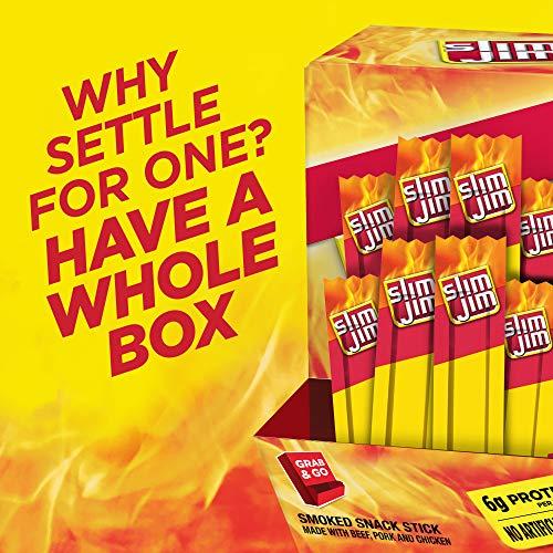 Slim Jim Slim Jim Snack-Sized Smoked Meat Stick, Original Flavor, .28 Oz. 120-Count