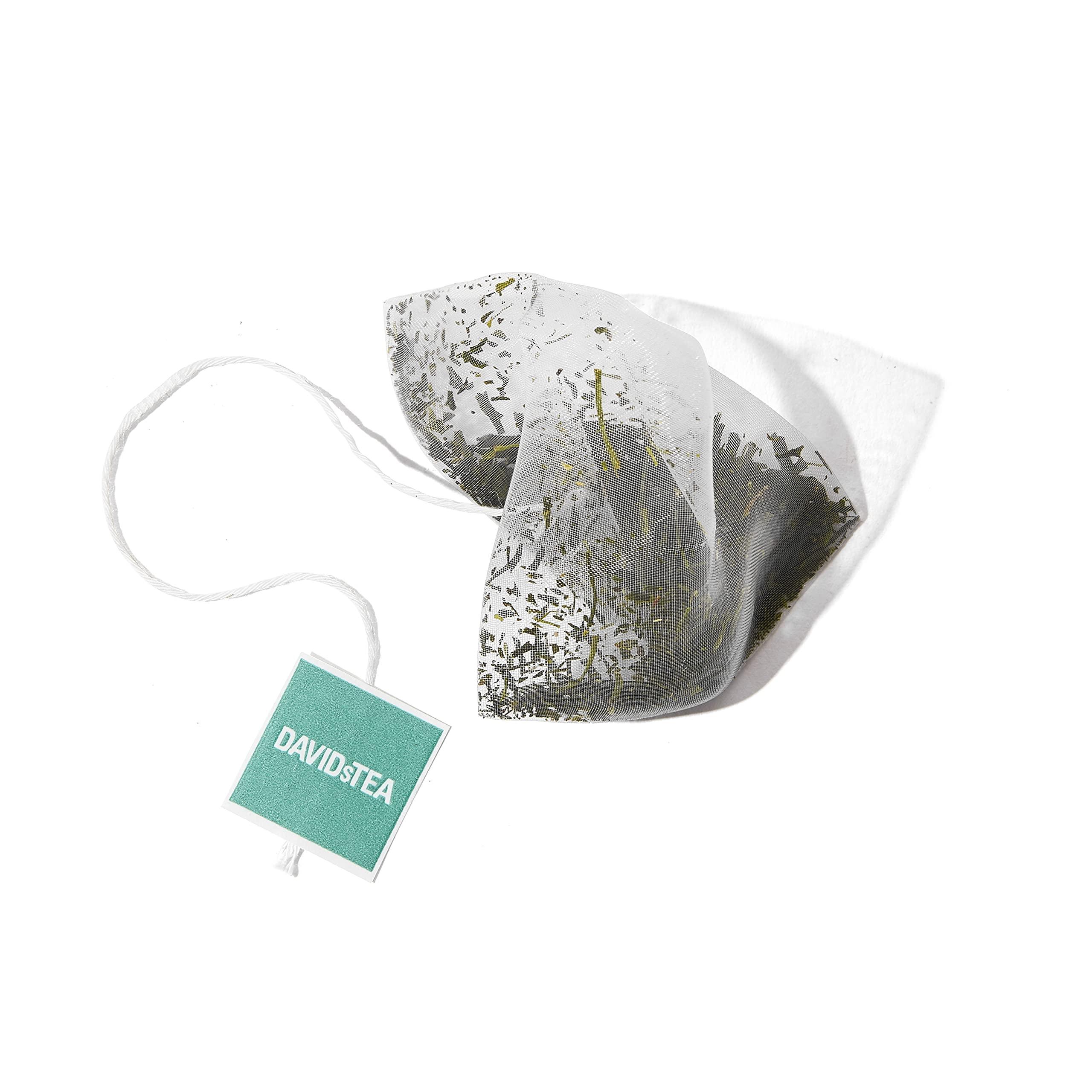 DAVIDsTEA DAVIDsTEA Organic Japanese Sencha Sachets Tea Bags, Premium Green Tea in 65 Sachet Tea Bags, 97.5 g / 3.43 oz