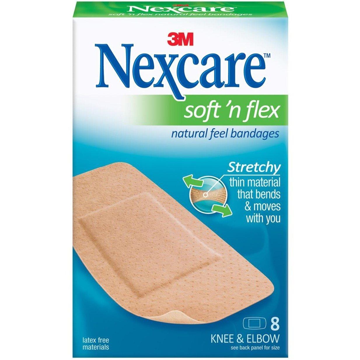 3M 3M 57108 Fabric Bandages,Knee/Elbow,Latex-Free,2-Inch X4-Inch Strips,8/Pk
