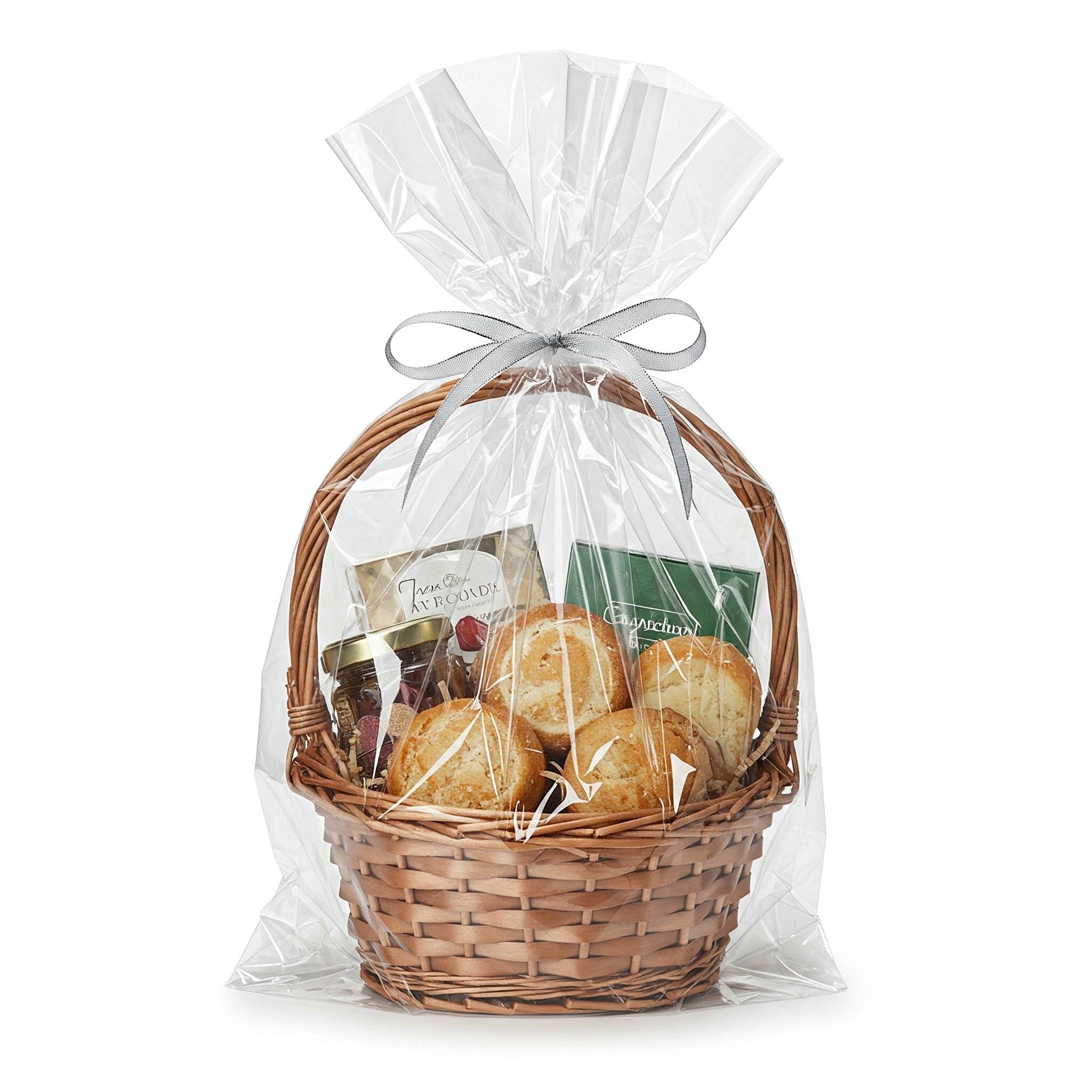 Seal Fresh Seal Fresh Extra Large Cellophane Bags 16\" x 24\" (25 Count) Clear Basket Wrapping Bags, Cellophane Gift Bags, Clear Gift Bags, Cellophane Bag, Basket Bags, Plastic Bags, Cellophane Wrap