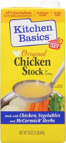 Kitchen Basics Kitchen Basics Original Chicken Stock, 32 oz | No Artificial Flavors, Gluten Free, No MSG added|