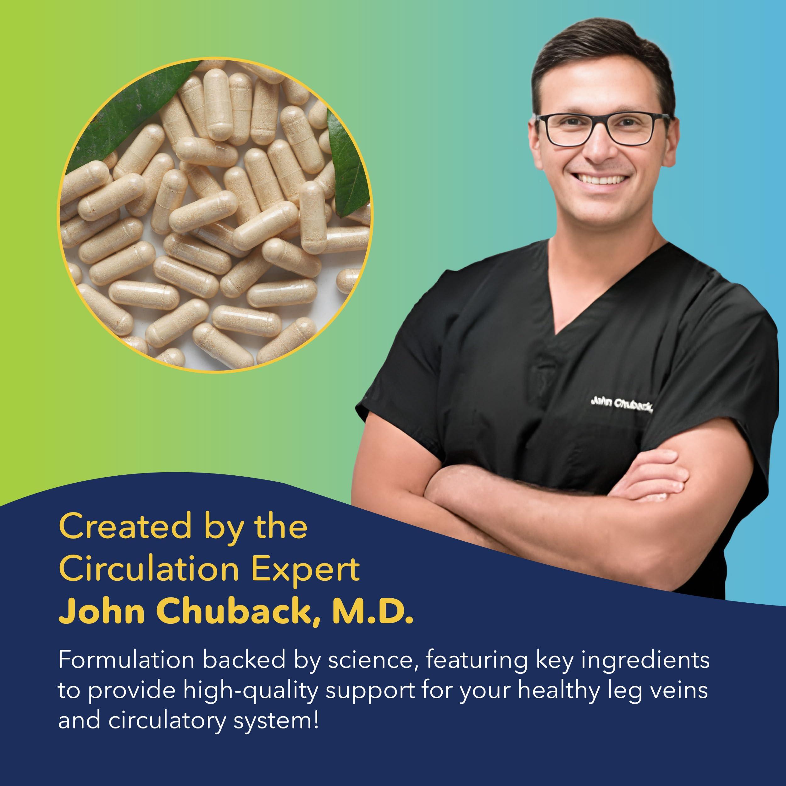 VITASUPPORTMD VITASUPPORTMD Vein Formula - Diosmin Hesperidin 1000 mg from MPFF, 60 Capsules, Blood Circulation and Leg Vein Supplements, Micronized Bioflavonoids for Vein Health