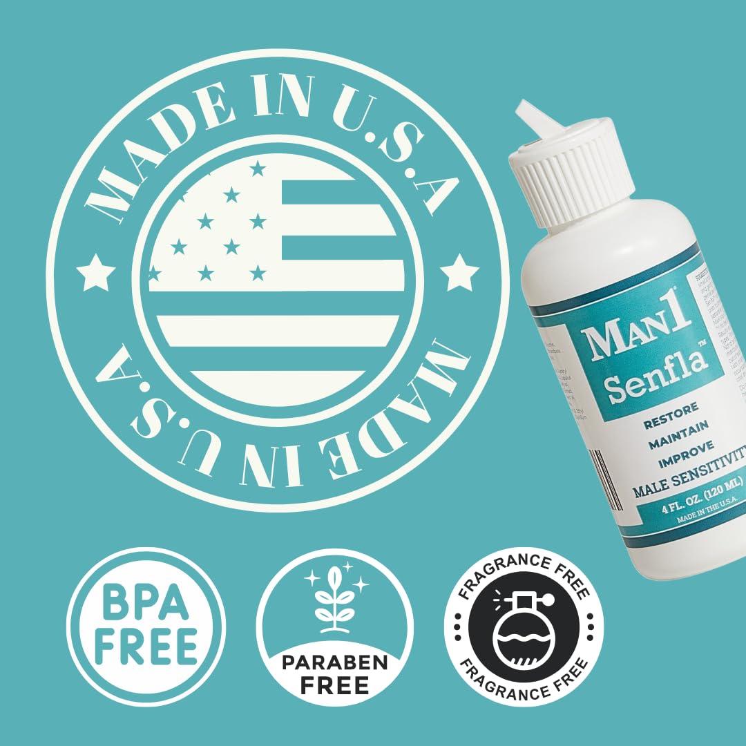 Man1 Man Oil Man1 Senfla: Restore Penile Sensation. Formulated for Men Who Have Experienced Diminished Sensitivity. Enhance and Maintain Penis Feeling and Bring Back The Spark in Your Life