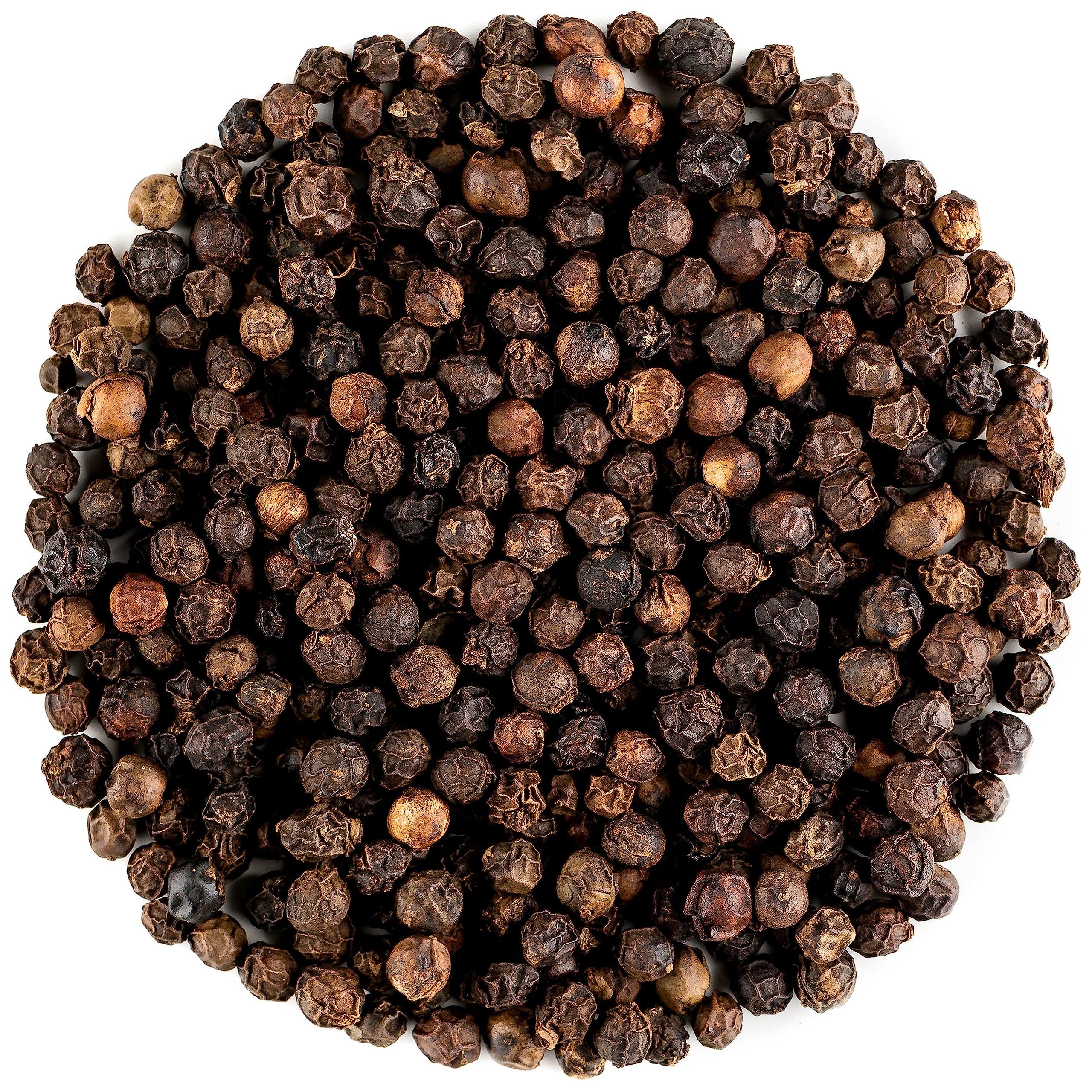Valley of Tea Black Pepper Whole Corns Organic - Gourmet Black Peppercorn - Black Peppercorns For Grinder Refill - Grinder Peppers Peppercorns Whole Pepper Corns Pepper Corn For Grinding Pepper Whole Pepercorn 100g