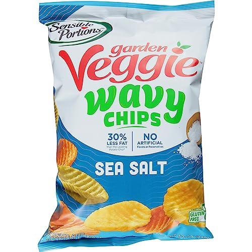 Sensible Portions Sensible Portions Garden Veggie Sea Salt Wavy Chips, 12 oz (Pack of 8)