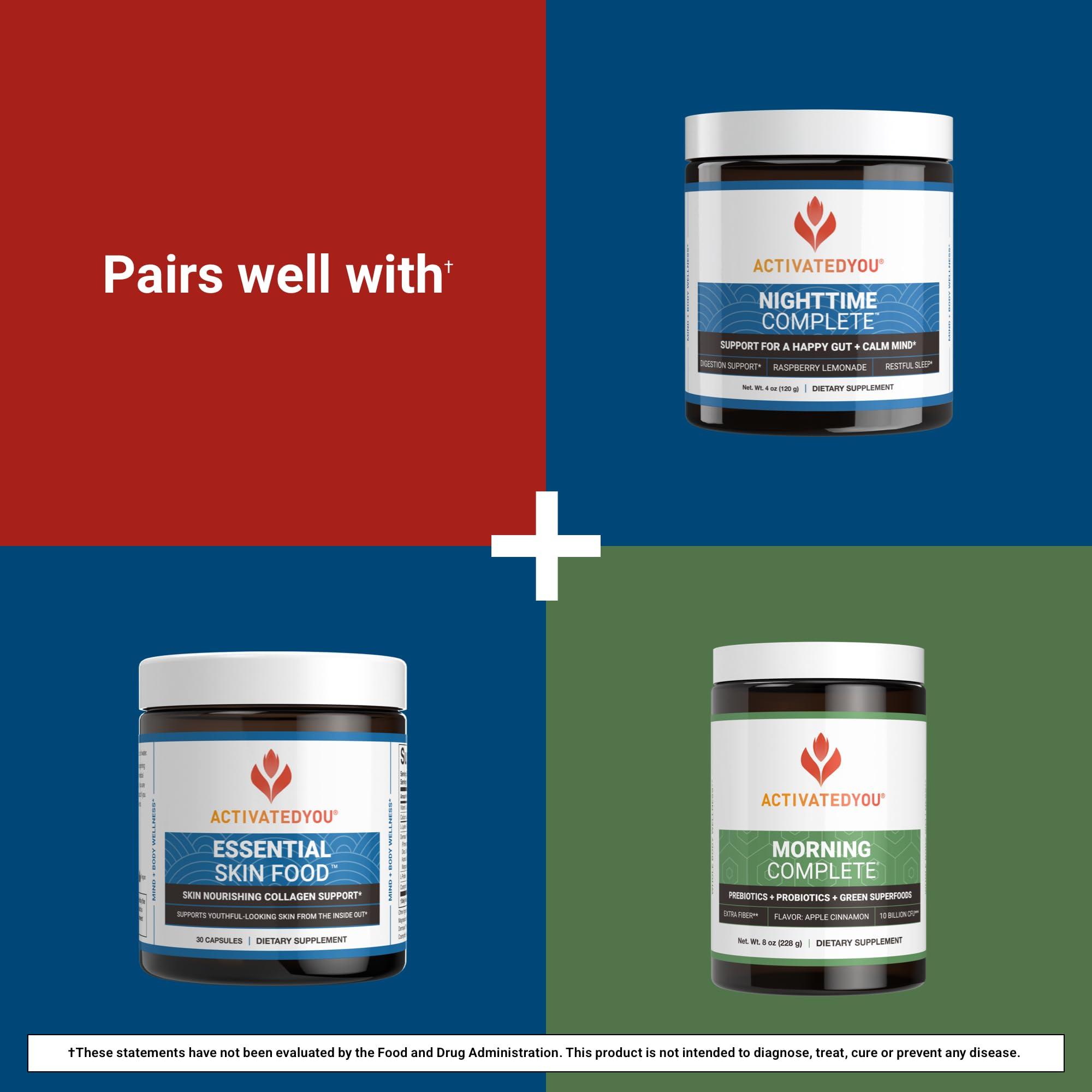 ACTIVATEDYOU ACTIVATEDYOU Advanced Restorative Probiotic for Daily Use- 30 Strain Digestive Gut Health & Immune Function Support- Acidophilus Supplement for Radiant-Looking Skin (30 Capsules)