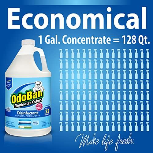 OdoBan OdoBan Disinfectant Concentrate and Odor Eliminator, 2 Gallons, Fresh Linen Scent