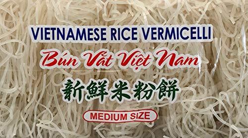 Three Ladies Brand Three Ladies Brand Vietnamese Rice Vermicelli, Medium Size Noodles, 1 Pound Bag, [Pack of 2]