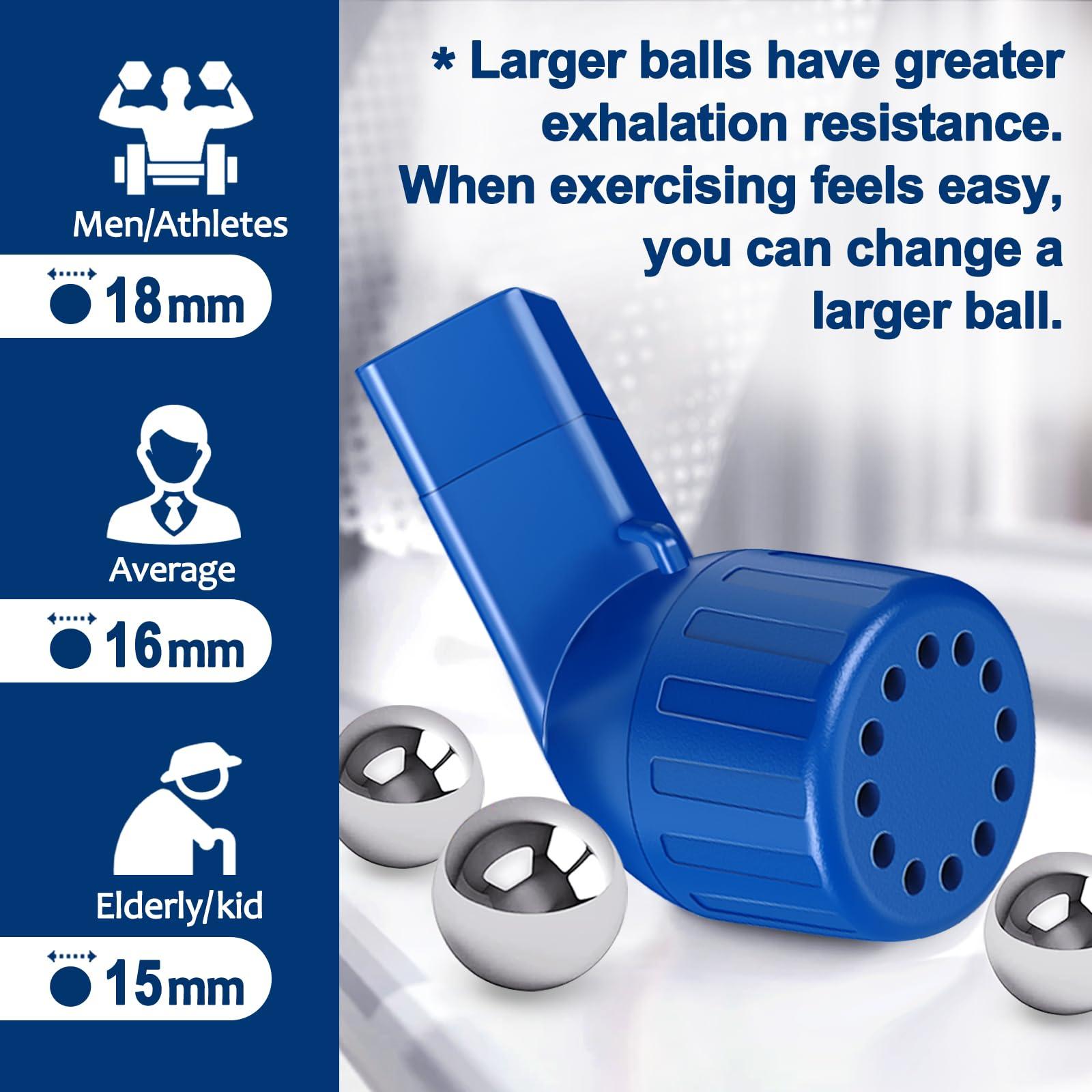 TyeinGo Lung Exerciser, Acapell Flutter Valve Device, Mucus Clearance and Lung Expansion Device, Breathing Trainer for Lung Recovery | Natural Expiratory Exerciser