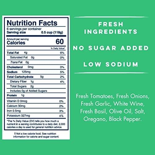 Yo Mama’s Foods Yo Mama\'s Foods Keto Tomato Basil Pasta Sauce - Pack of (1) - No Sugar Added, Low Carb, Low Sodium, Vegan, Gluten Free, Paleo Friendly, and Made with Whole, Non-GMO Tomatoes
