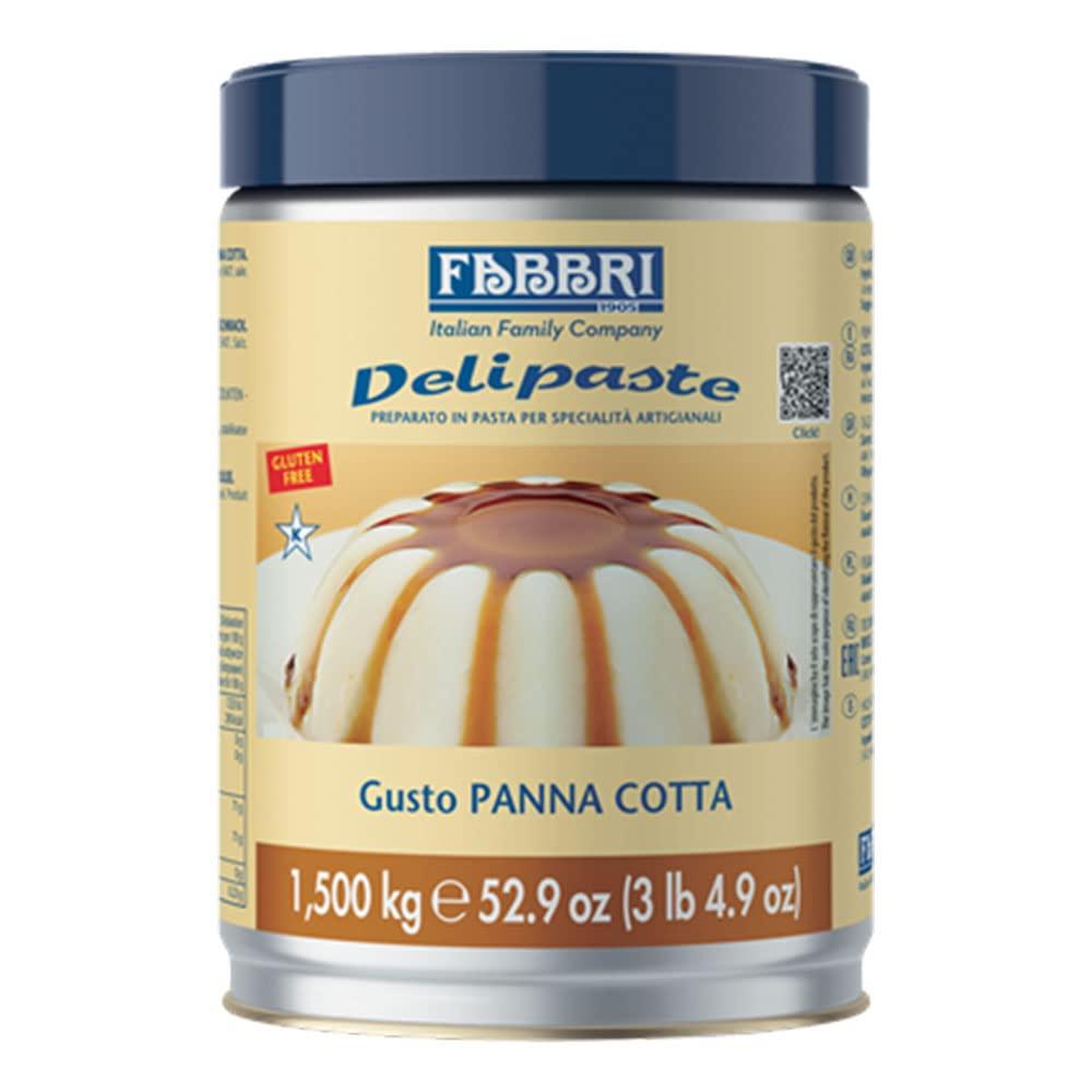 Fabbri Fabbri Delipaste Panna Cotta, Flavoring Compound for Gelato, Ice Cream, Soft Serve, Pastry and Confectionary - 1 Tin of 3.3 lb