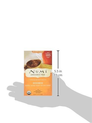 Numi Numi Organic Tea Rooibos, 18 Count Box of Tea Bags, Herbal Teasan (Pack of 2)