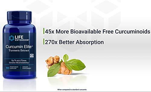 Life Extension Life Extension Curcumin Elite Turmeric Extract, 90 Caps (Pack of 2)