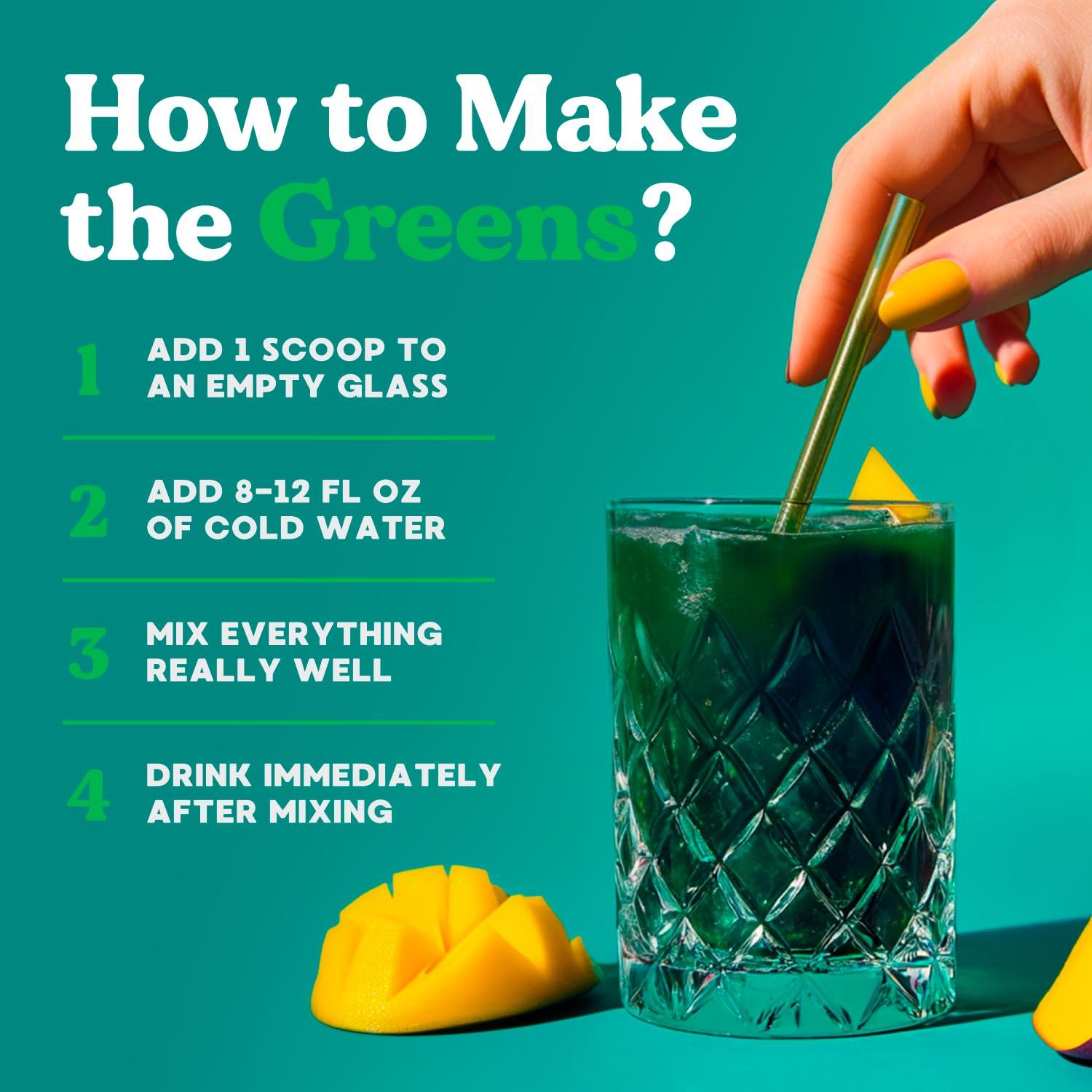 Simply Nature's Promise Simply Blossom Nutrition Daily Greens & Superfood Powder + Collagen + Probiotics for Women's Digestive Health & Bloating Relief. Help Your Health Bloom - 30 Day Supply - Mango