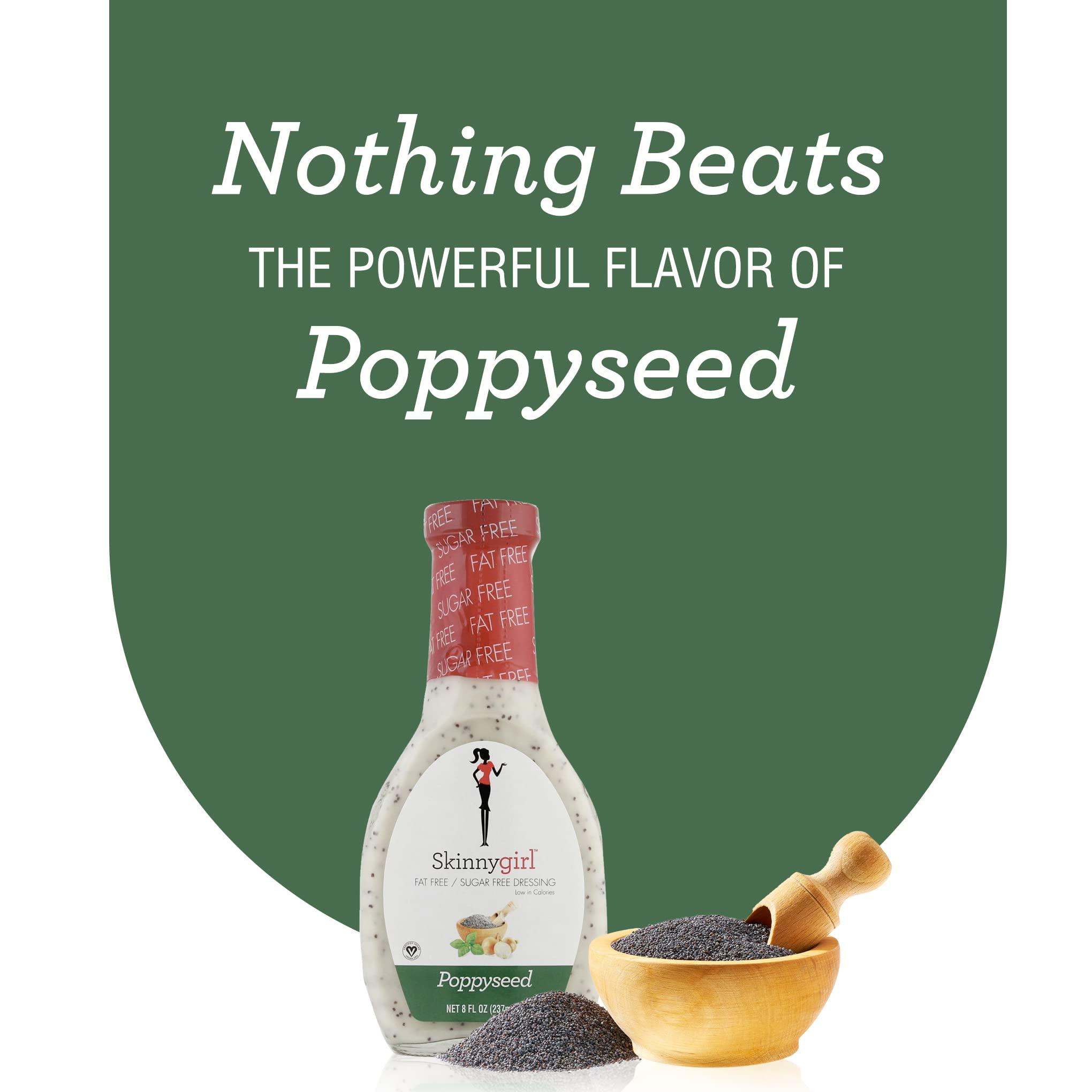 Skinnygirl Skinnygirl Fat-Free Salad Dressing, Sugar-Free Poppyseed, 8 Ounce (Pack of 5)