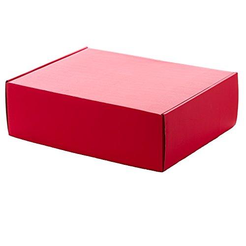 Paper Mart 50ea - 12 X 9 X 4 Red Corrugated Tuck Top Box