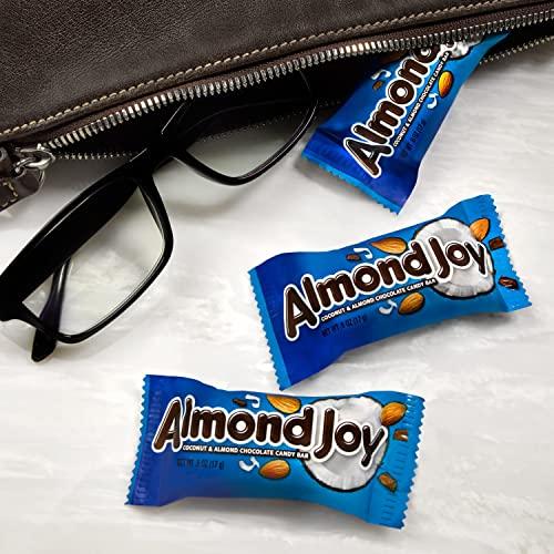 HERSHEY'S Almond Joy Coconut and Chocolate Snack Size Candy Bars Individually Wrapped Bag, 11.3 Oz